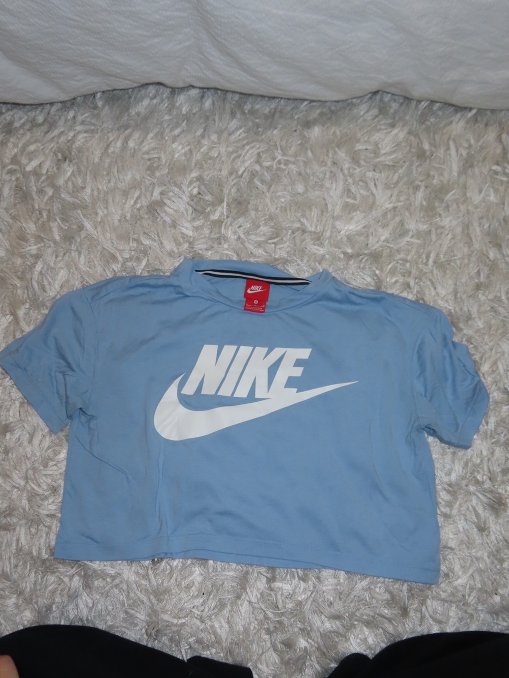 Nike Light Blue Tee with White Swoosh Logo